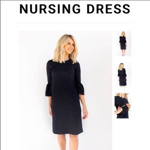 Harper and Bay navy size medium nursing dress